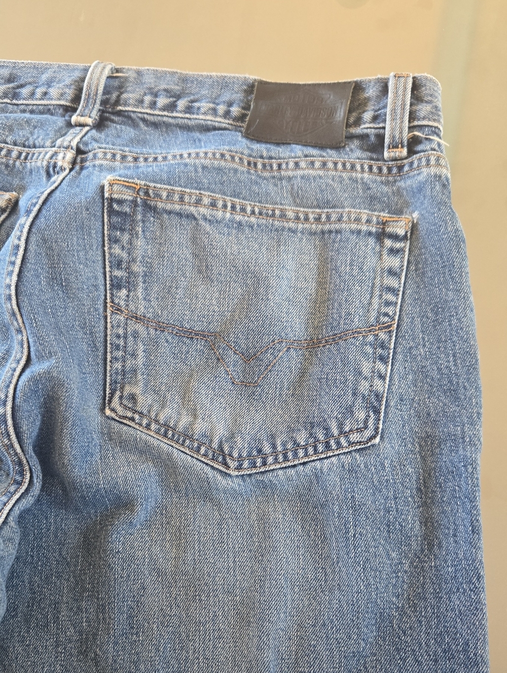 Harley-Davidson Light Blue Relaxed Fit Men's Jeans